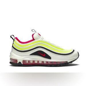 Nike Air Max 97 GS White Rush Pink Volt Sneakers